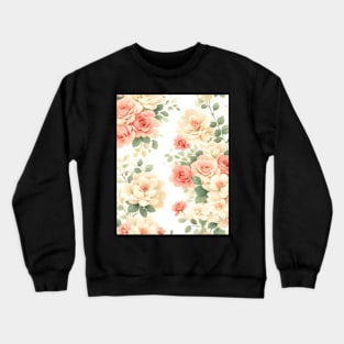 Flowers Floral Pattern Crewneck Sweatshirt